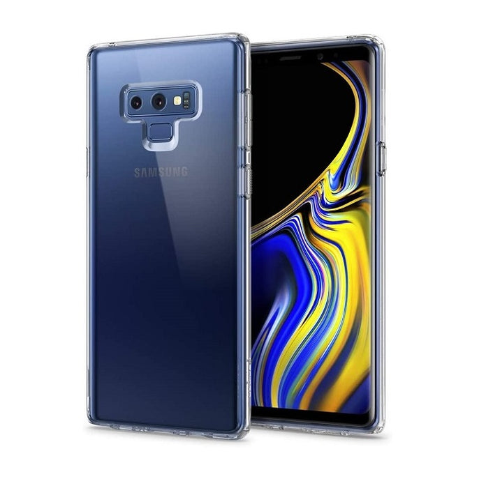 Slim Anti-Scratch Hard PC Backplate + TPU Bumper Shock Absorption Anti-Yellow Crystal Clear Case for Samsung Galaxy Note 9