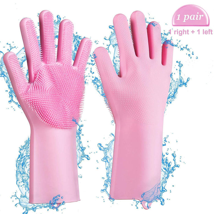 (3 Pairs Included) Magic Saksak Reusable Silicone Gloves - eclubdeals