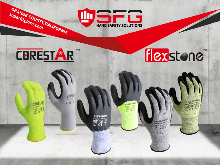 Hi-Viz Cut Resistant PU Coated Work Gloves