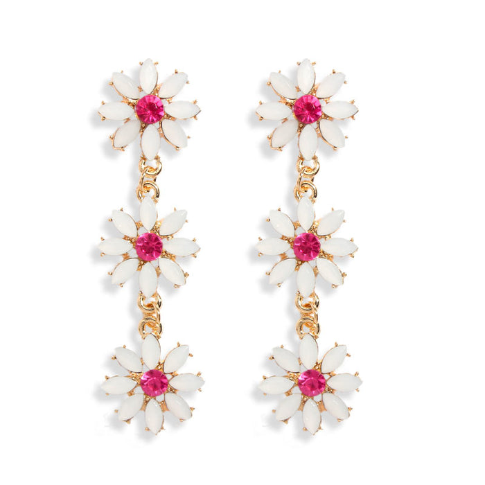 Crystal Fish Bird Drop Earrings For Women Geometric Bohemian Colorful Tassel Rhinestone Statement Earring Jewelry