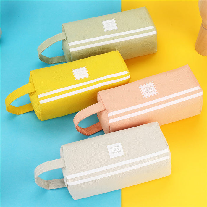 Colorful Large Capacity Pencil Cases Bags Creative Korea Fabric Pen Box Pouch Case School Office Stationery Supplies 05089
