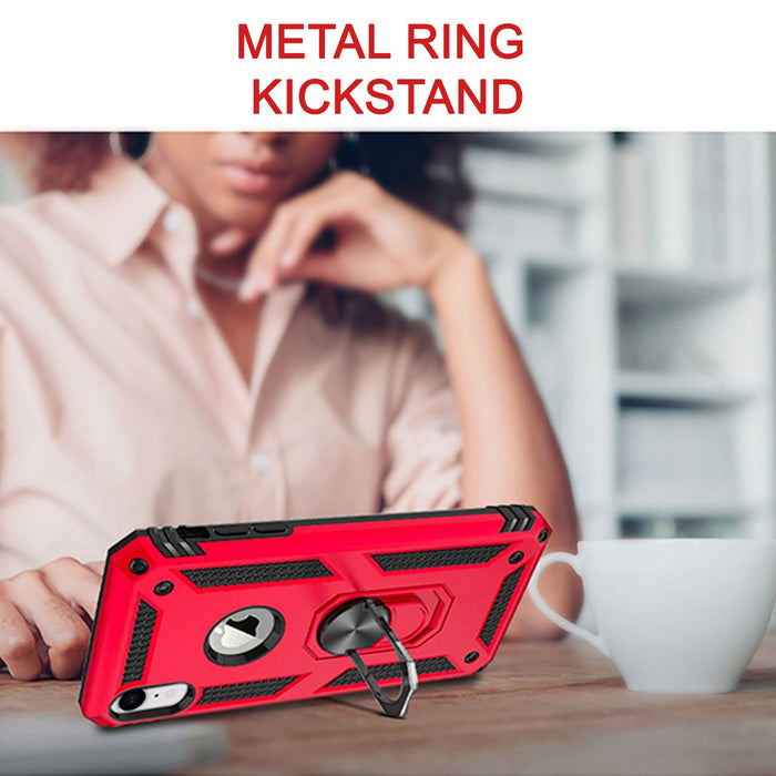 iPhone XR Heavy Duty Case with Magnetic Metal Ring - Gorilla Gadgets