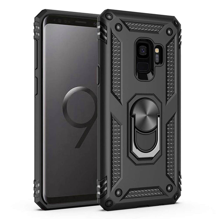 Samsung Galaxy S9 Heavy Duty Case with Magnetic Metal Ring - Gorilla Gadgets