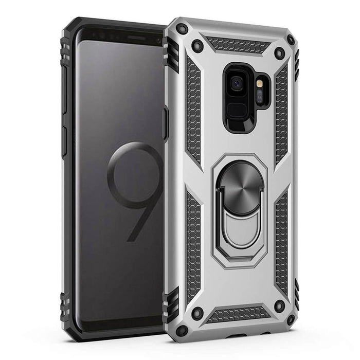 Samsung Galaxy S9 Heavy Duty Case with Magnetic Metal Ring - Gorilla Gadgets